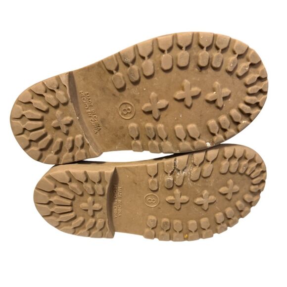 Old Navy Silver Glitter Metallic Lace Up Booties Size 8 - Picture 9 of 12